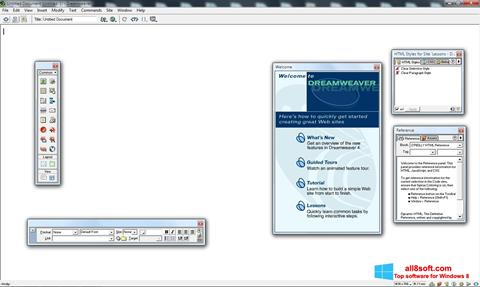 Скріншот Macromedia Dreamweaver для Windows 8