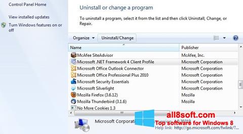 Скріншот Microsoft .NET Framework для Windows 8