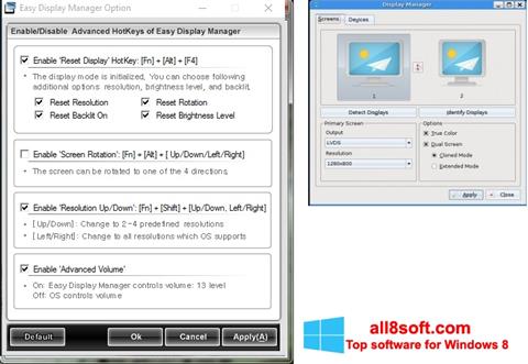 Скріншот Easy Display Manager для Windows 8